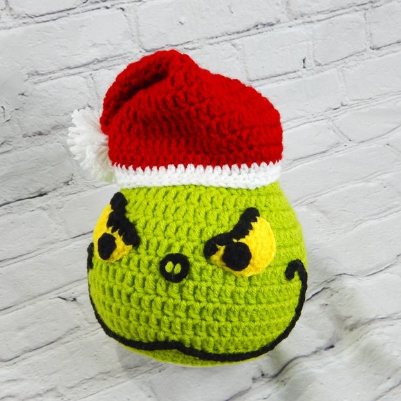 The Grinch Crocheted Handmade Beanie - Picture 1 of 6